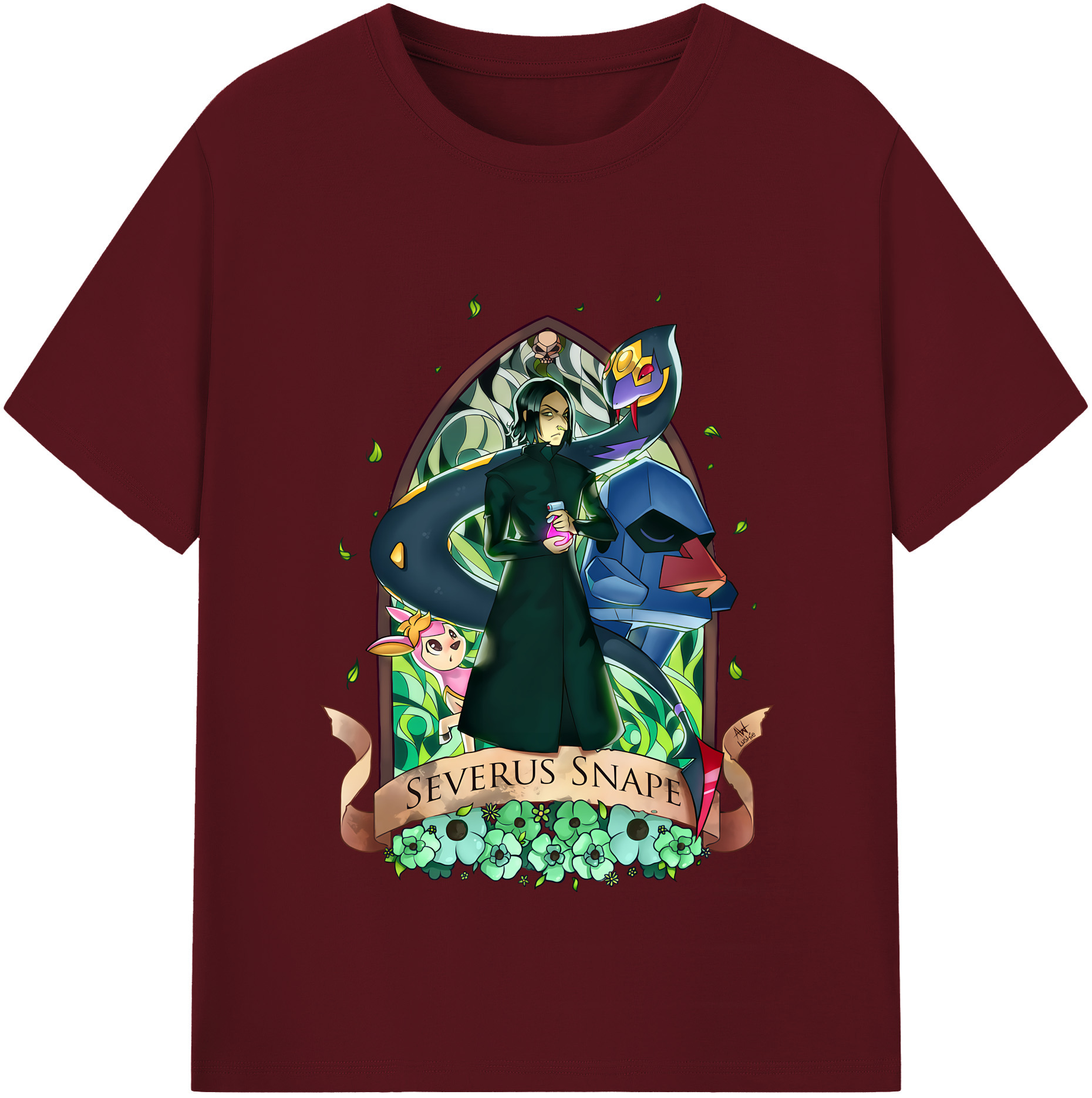 （画像用） Harry Potter ハリー・ポッターシリーズ 綿100％半袖Tシャツ（フロントプリント）